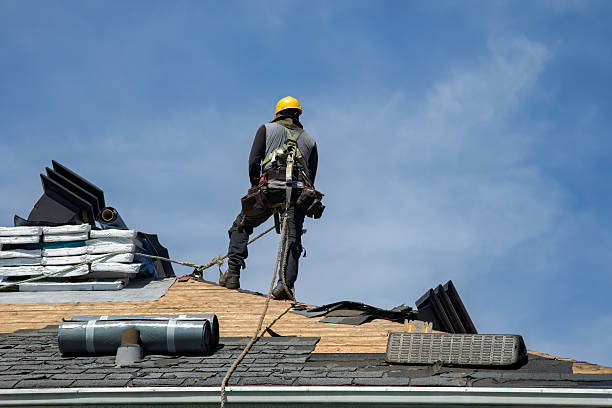Professional Roof Replacement technician working in Port Byron, NY